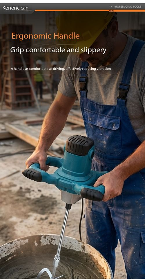 Powerful 6‑Speed Adjustable Electric Mixer for Construction & Home Use