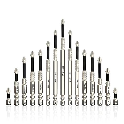 12Pcs Anti-Slip Magnetic Phillips Screwdriver Bits Set