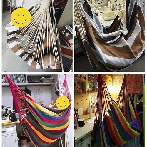 Hanging Hammock Chair Swing with 2 Free Pillows Indoor Outdoor Portable Seat for Adults Kids Kenya