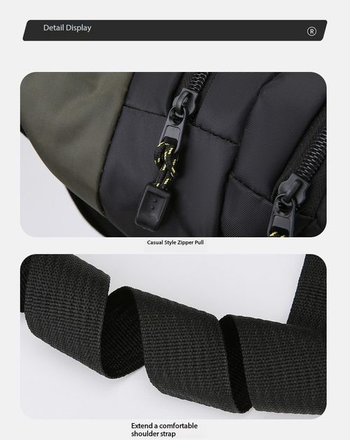 Unisex Water‑Resistant Multi‑Purpose Waist Bag, Adjustable Crossbody Chest Fanny Pack with Multiple Pockets