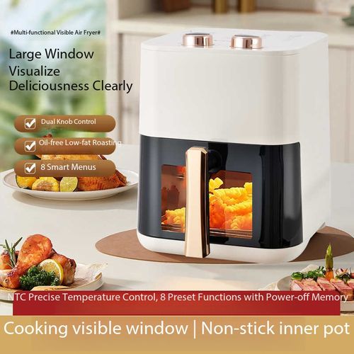 Multi-functional Visible Air Fryer 8 Smart Menus Oil-Free Low-fat Cooking with Non-stick Pot Kenya