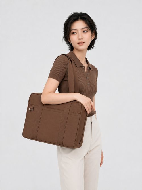 Multi Pocket Laptop Tote Bag Large Capacity Casual Office Handbag For 14 15.6 Inch Notebook