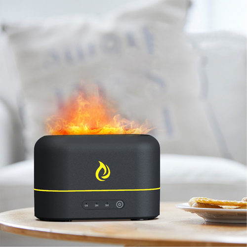 Flame Aroma Diffuser — 7-Color LED Ultrasonic Humidifier & Essential Oil Diffuser | Home Ambiance Light