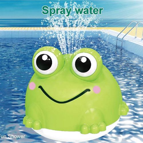 Auto Sensing Water Absorption Electric Spray Water Bath Toys Baby Bathing Time Light up Frog Sprinkler Bathtub Shower Water Toy
