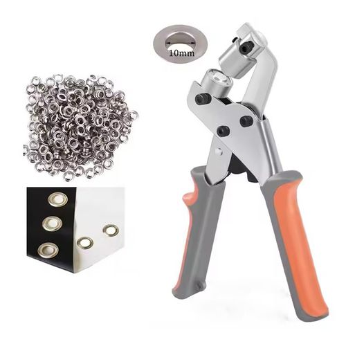 10mm Eyelet Pliers Hand Press Grommet Tool Kit with Metal Rings for Canvas Leather DIY Kenya