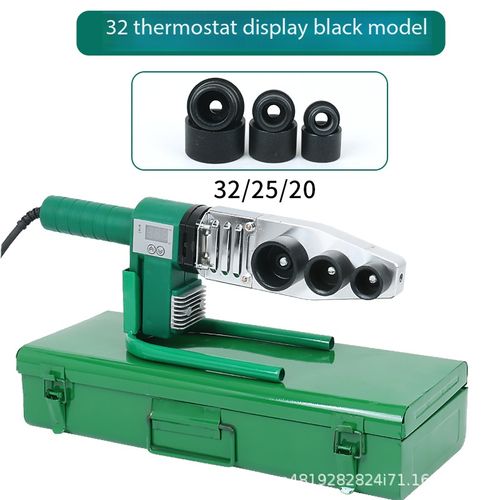 PPR Pipe Fusion Welding Machine Dual Tube Fast Heating Thermostat 20 25 32mm Molds for Plumbing Kenya