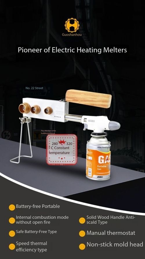 Battery‑Free Gas Powered PPR Pipe Heat Fusion Welder with 3 Mold Heads, Gas Canister Not Included