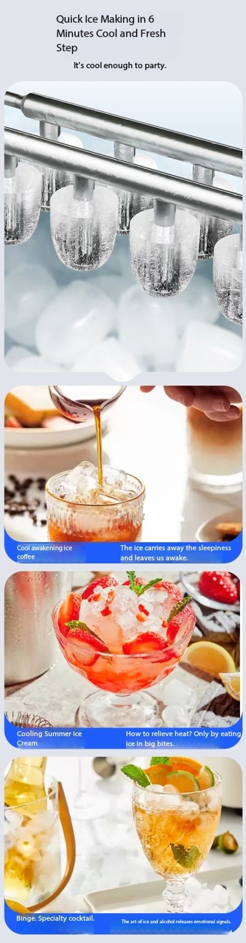 Portable Countertop Ice Maker Machine Fast Ice Making with Auto-Clean for Home and Bar Kenya