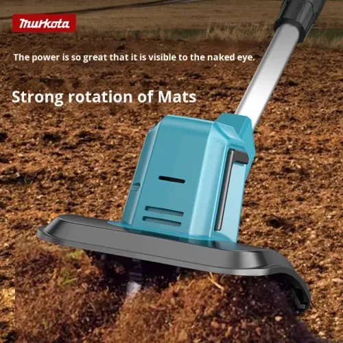 Lithium-ion battery-powered tiller