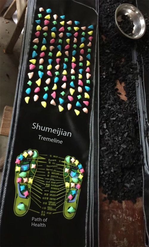 Detachable Foot Massage Mat 170×35cm, Reflexology Cobblestone Walk Mat