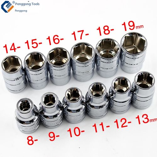 13-Piece  T-Handle Socket Wrench Set 8-19mm Auto Repair Tool Kit for Kenya