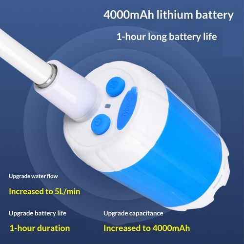 Portable Rechargeable Camping Shower Pump Wireless Outdoor Bathing Device for Dorm and Tent Kenya