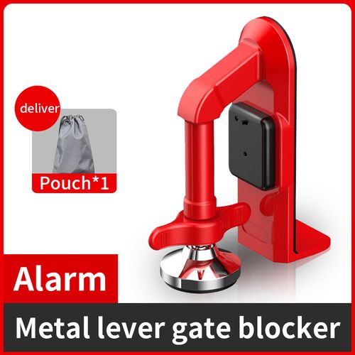 Drill-free adjustable door stop  heavy duty non-slip door stopper with suction cup, suitable for home and office security door holding.