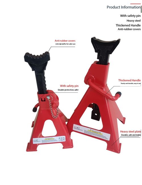 2‑Pack Heavy Duty Jack Stands with Safety Lock Pin