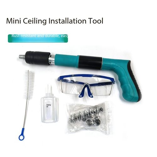 Manual Silent Nail Gun Ceiling Installation Tool Concrete Wall Fastener with Nails and Safety Gear Kenya