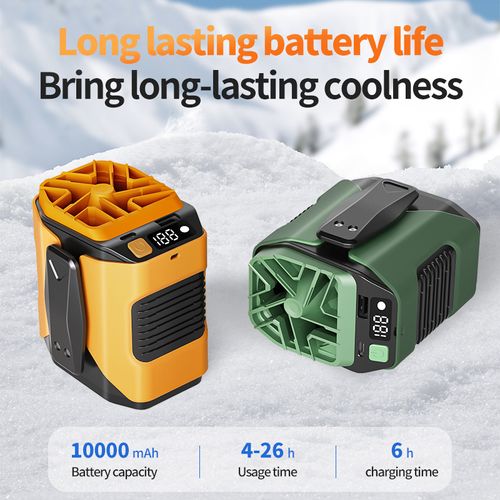 Portable Waist-Clip Fan: A personal fan designed specifically for outdoor activities and work environments, featuring ultra-long battery life and powerful airflow. It serves as an ideal companion for camping, hiking, and mountaineering, while also integrating a flashlight, an LED display, and a night light function.