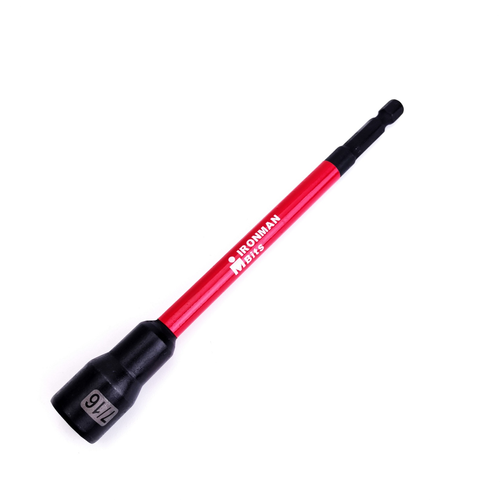 16PCS 150mm Long Impact Socket Set — Magnetic Anti-Shock Deep Socket Wrench Kit for Car Repair