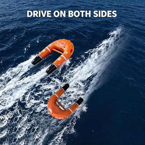U-shaped intelligent lifebuoy, water rescue emergency automatic inflation life-saving equipment