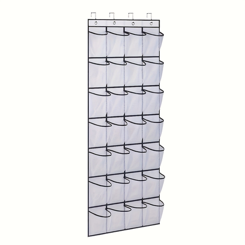 35-Pocket Over Door Shoe Organizer – Large Hanging Storage Bag for Shoes, Clothes & Home Items | Big Space Saver for   Bedroom & Closet