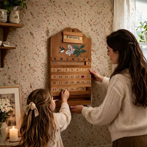 Festive Wooden Calendar, Wall Decor, DIY Assembly