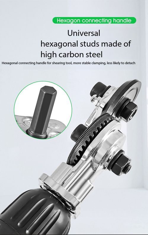 Electric Drill Attachable Metal Sheet Cutter Attachment