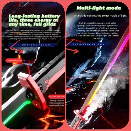 Sparkblade Sword with Sparks, LED Light and Spray Effect