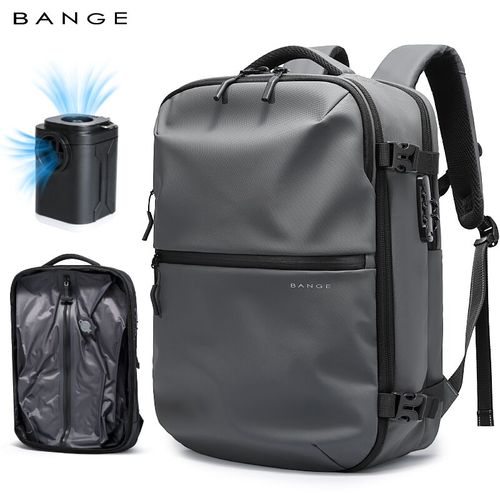 BANGE: A Brand-New Portable, Durable, High Capacity, and Waterproof Backpack A Multifunctional Laptop Bag Combining Business, Travel, and Commuting Needs, Featuring a Built in Air Pump Compression System.