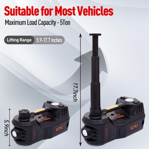 Luogete 12V Jack – Vehicle Lifting Equipment – ​​Electric Hydraulic Jack (Automotive Repair Tool)