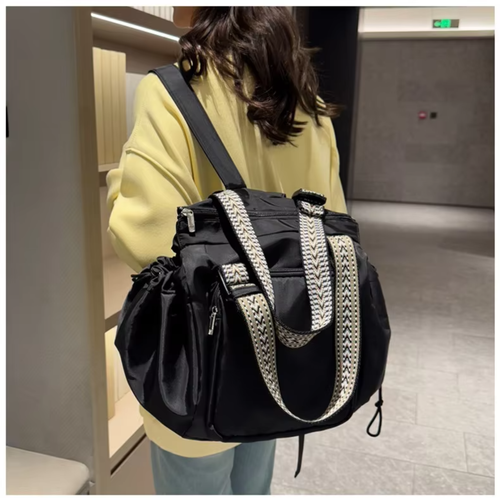 Multi-pocket storage single and double shoulder backpack