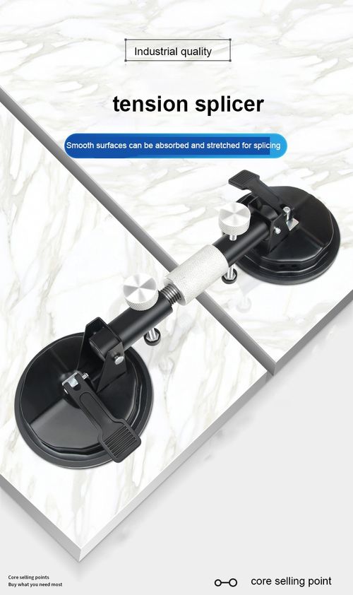 Tile Countertop Seam Setter – Seamless Joining Tool for Quartz, Marble, and Tile – Glass Suction Cup Leveler