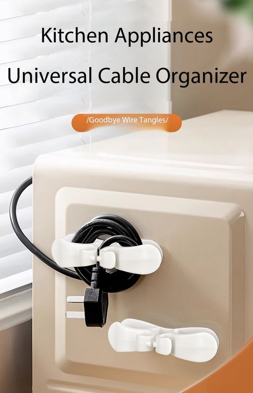 10 Pack Self-Adhesive Cable Organizers Cord Holders