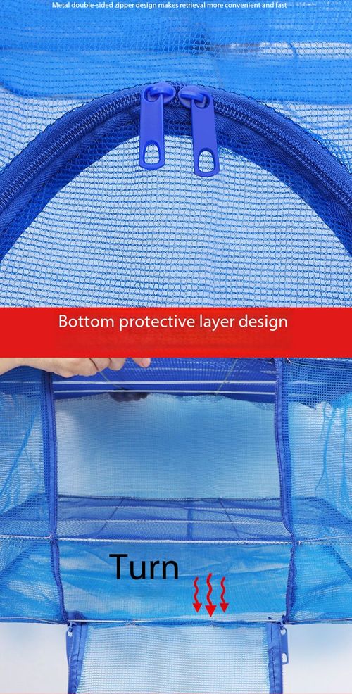3-Layer Foldable Hanging Drying Net Anti Insect Bird Vegetable Herb Drying Rack