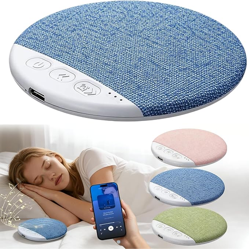 Pillow Sleep Speaker — Timer Off, White Noise, Soft Music, Long Battery Life