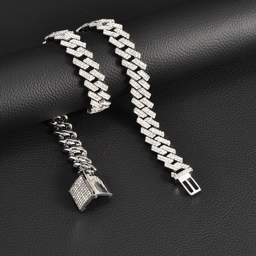Full Rhinestone Hip Hop Necklace