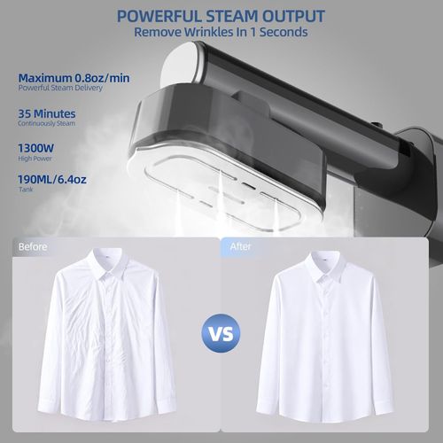 2-in-1 Handheld Garment Steamer 1300W Powerful Steam Iron for Hanging and Flat Ironing Kenya