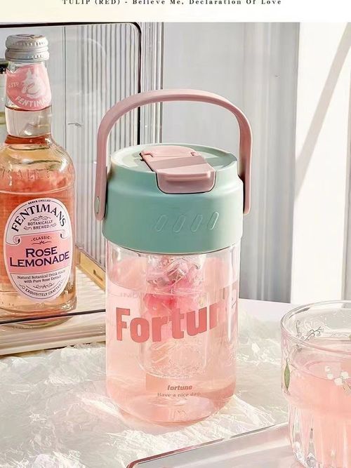 Large Capacity Portable Straw Water Bottle