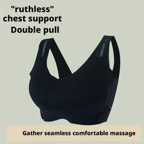 Smart Wireless Charging Breast Massage Bra – Hot Compress, 5 Modes, 3D Shaping & Lift Support for Women