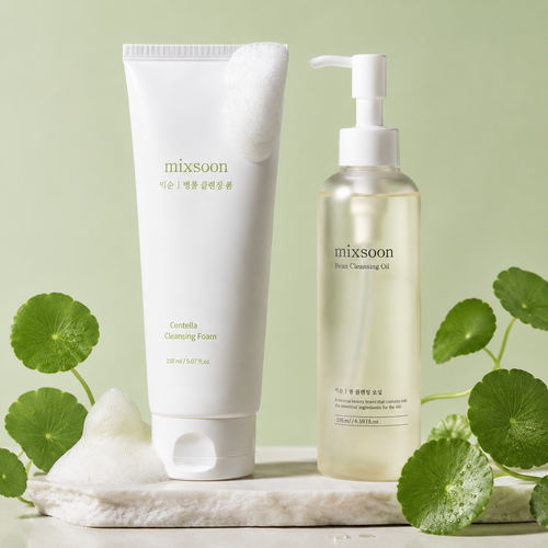 Soothing Pore-Care Cleansing Foam (150ml) and Refreshing Cleansing Milk Makeup Remover (195ml)