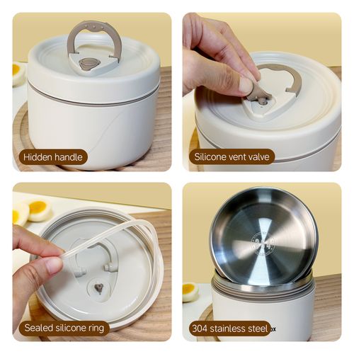 This portable, leak-proof, and insulated lunch box—available in two- or three-tier options and made from food-grade PP and SUS304 stainless steel—is an ideal lunch solution for students and office workers.