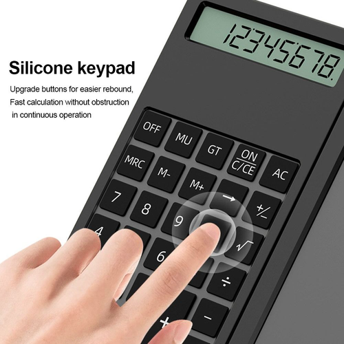 2-in-1 Folding Calculator with LCD Handwriting Board Silicone Keypad Portable Digital Notepad for Students Office Kenya