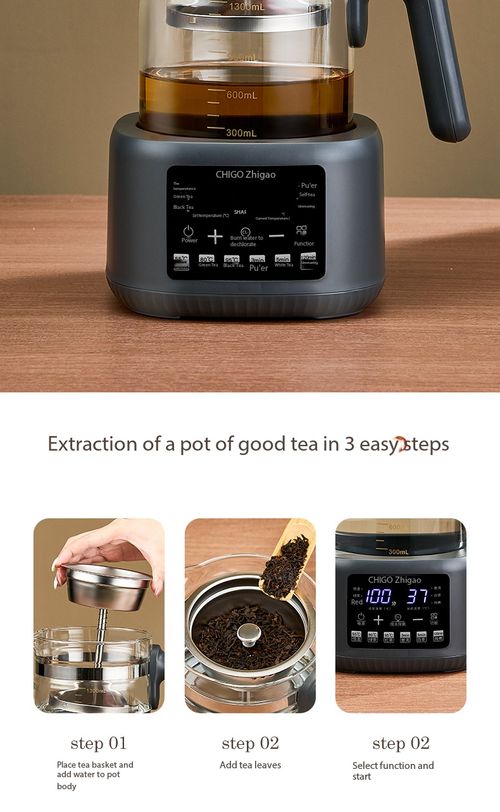 Automatic Steam Tea Brewer Constant‑Temperature Health Kettle 1.3L