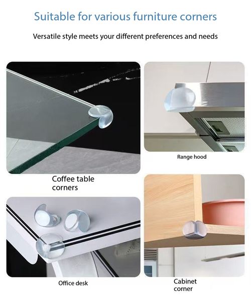 30Pcs Clear Silicone Corner Protectors