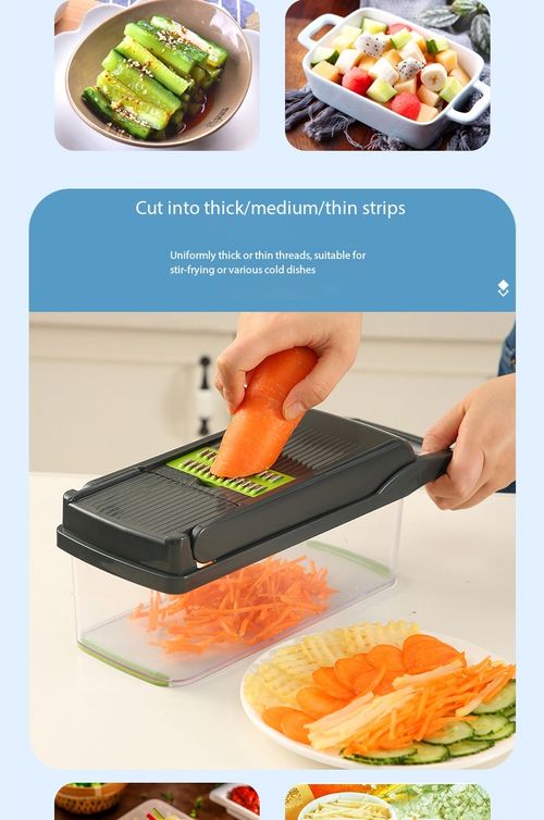 15-Piece Multifunctional Vegetable Cutter Slicer Grater Set with Container for Kitchen Kenya
