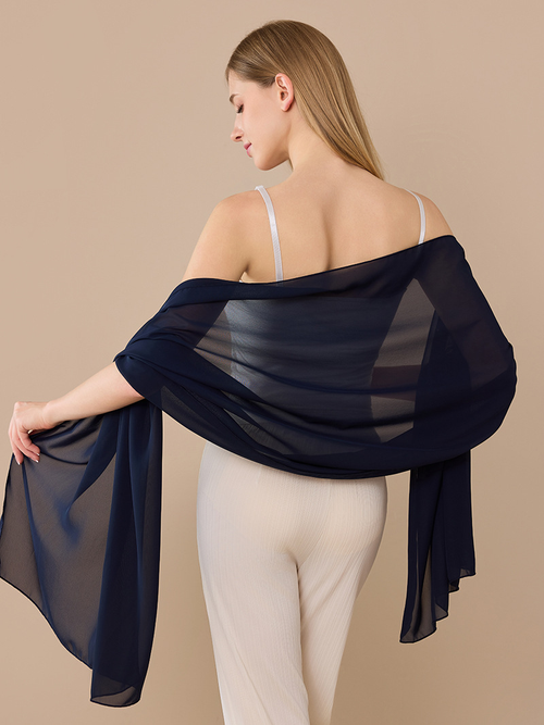 Elegant Chiffon Shawl Wrap Solid Color Wedding Bridesmaid Evening Party Scarf for Women Kenya