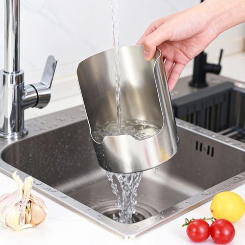 Stainless Steel Kitchen Organizer Stand: Vertical Holder for Pot Lids, Ladles, Spatulas, and Cutting Boards