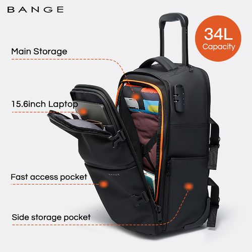 BANGE: A Brand-New Portable, Durable, High Capacity, and Waterproof Backpack A Multifunctional Laptop Bag Combining Business, Travel, and Commuting Needs, Featuring a Built in Air Pump Compression System.