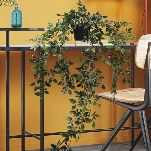 3 Pack Artificial Hanging Trailing Plants, Eucalyptus, Pea Pod & Mandala Vine