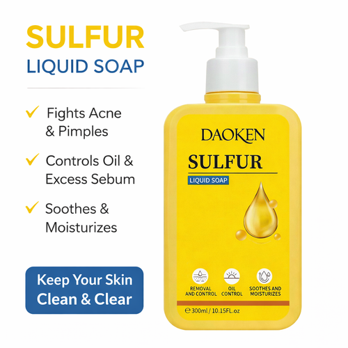 Cuishifan 3-in-1 Sulfur Body Wash — Gentle Cleansing, Long-Lasting Fragrance, Liquid Soap