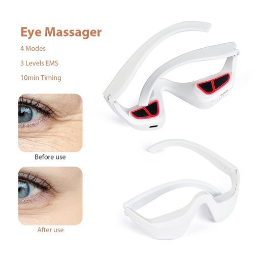 EMS Eye Massager with Red Light Therapy 4 Modes 3 Levels Anti Aging Wrinkle Removal Device for Kenya Beauty