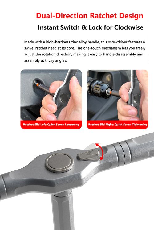 24-In-1 Magnetic Ratchet Screwdriver Set S2 Steel Bits Anodized Aluminum Handle Precision Tool Kit Kenya
